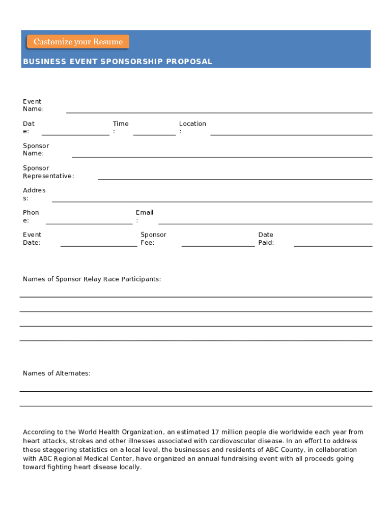 38 Best Event Proposal Templates & Free Examples ? Doc Template | pdfFiller
