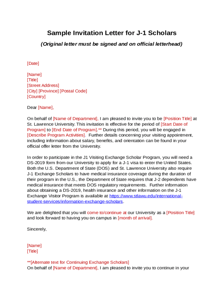 Sample Templates (Scholar Invitation Letter)Office of Doc Template