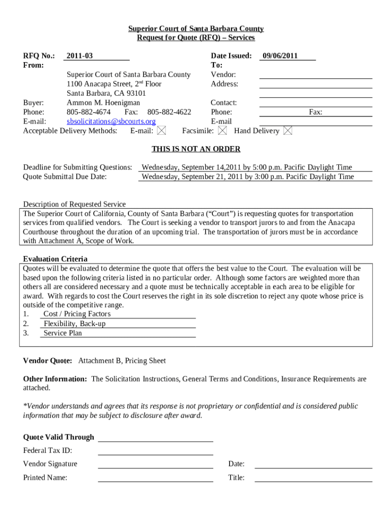 Superior Court Of Santa Barbara County Doc Template PdfFiller