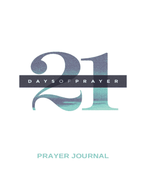 21 Days Prayer Journal