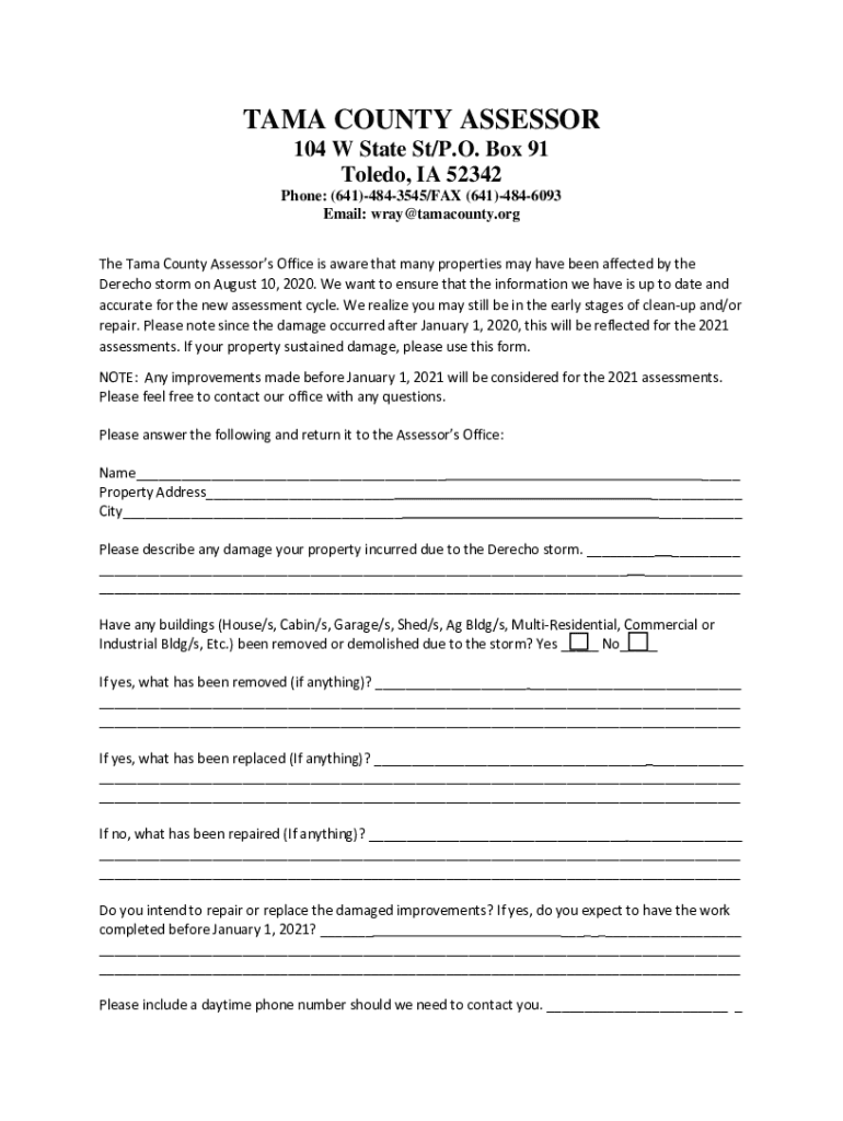 Tama County Assessor Fill Online, Printable, Fillable, Blank pdfFiller