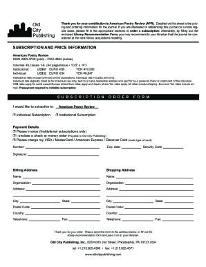 Thank you for your interest in The American Poetry Review ...