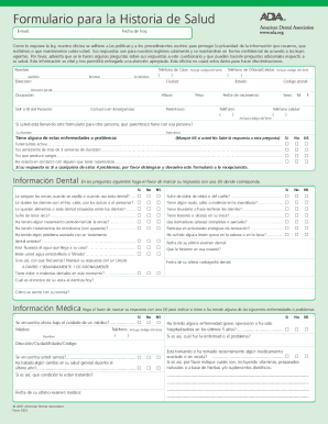 Formulario Para La Historia De Salud - Fill and Sign ...