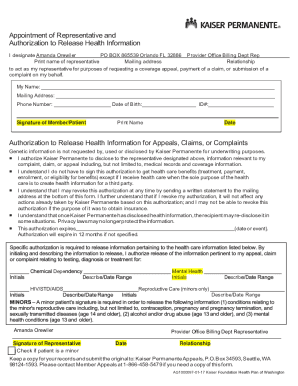 Authorization to Release Health Information