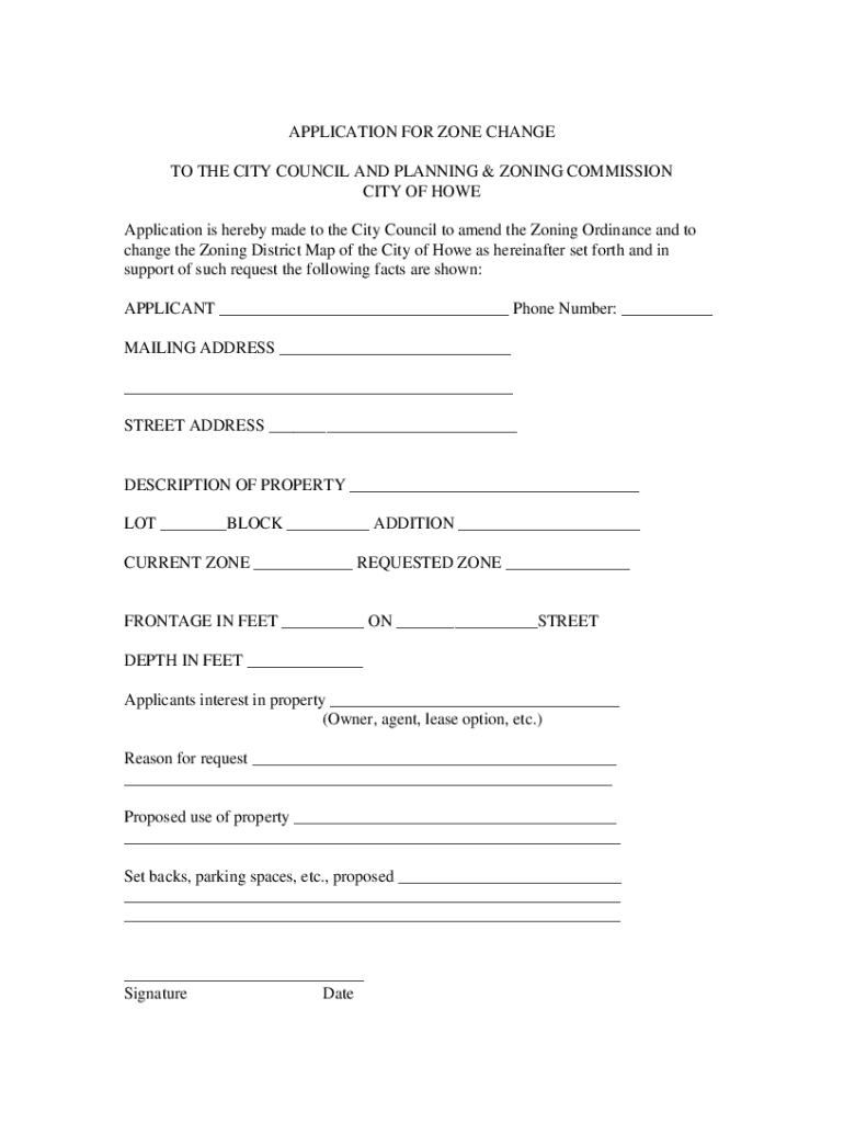 Fillable Online Zone Change Request to the City of Cortland