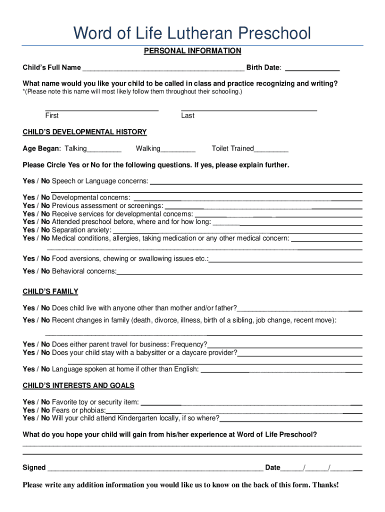 Form preview