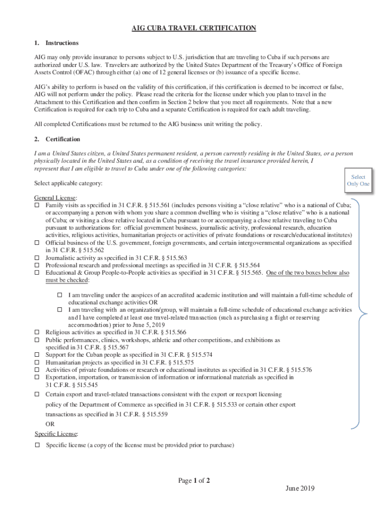 Fillable Online risk ucsc Cuban Travel Insurance Requirements What You