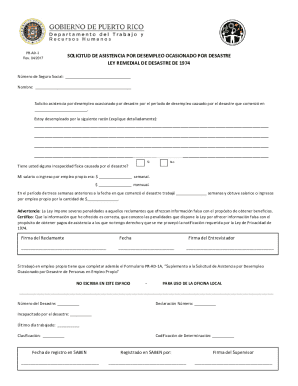 Disaster Unemployment Assistance Application