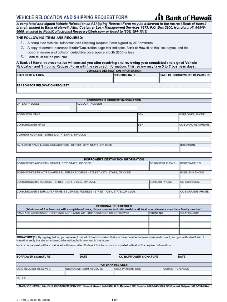 Shipping Request - Fill Online, Printable, Fillable, Blank Preview on Page 1