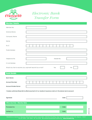 Fillable Online Electronic Bank Transfer Form (BMPA)v2 Fax Email Print ...