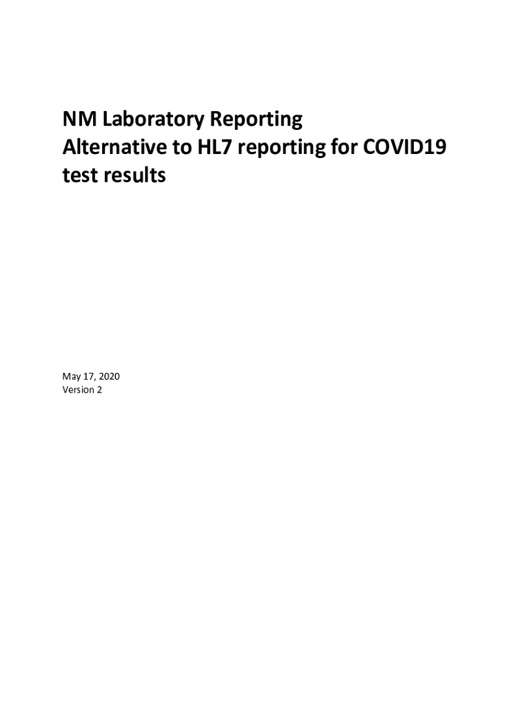 Fillable Online HL7 Format for Transmitting Laboratory Results To