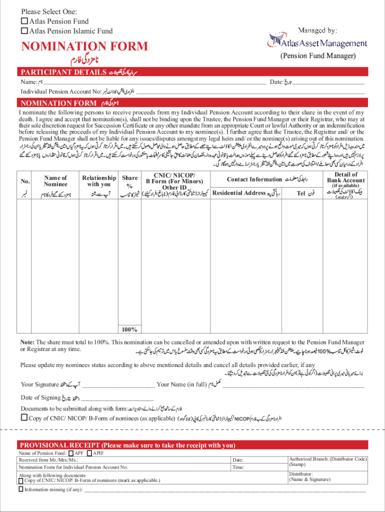 Atlas Islamic Monthly Pension Plan (An - Atlas Funds Preview on Page 1