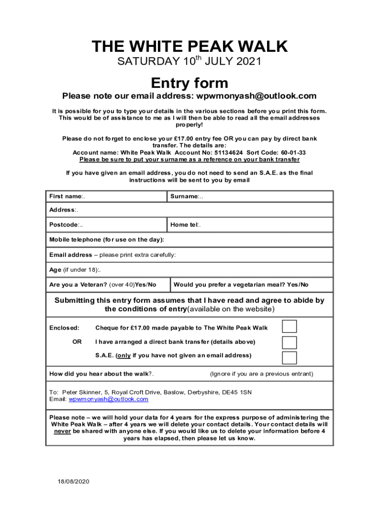 Fillable Online Entryformv2 Fax Email Print pdfFiller