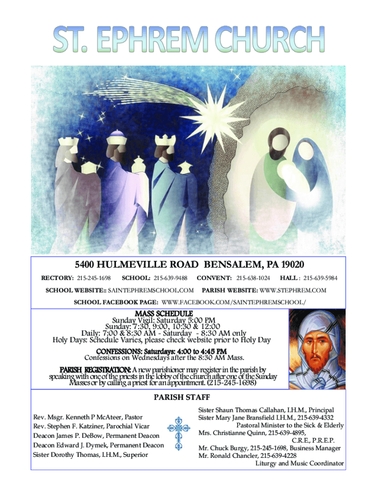 Fillable Online 5400 HULMEVILLE ROAD BENSALEM, PA 19020 Fax Email Print