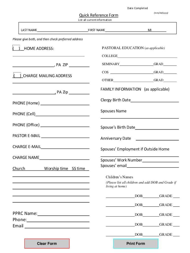 Form preview