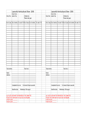 launcells show entry form 2018.2