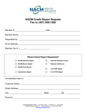 Fillable Online CREDIT REPORT REQUEST FORM FOR CONTRACTOR'S ... Fax Email Print - pdfFiller