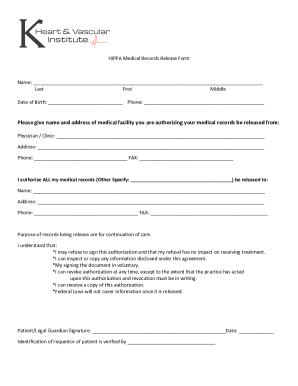 Fillable Online TennCare HIPAA Records Release Form - TN.gov Fax Email ...