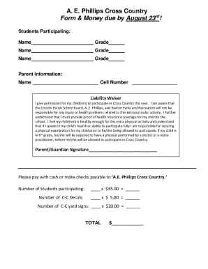 Fillable Online Phillips Cross Country Fax Email Print - pdfFiller