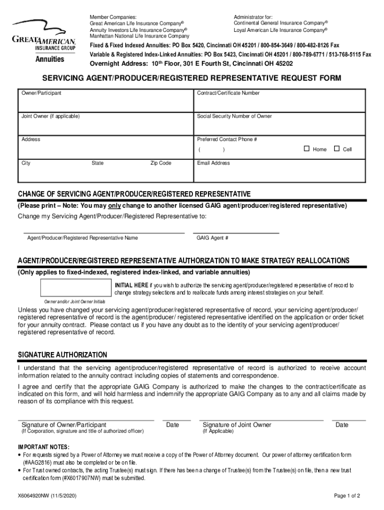 Fillable Online Overnight Address 10 SURRENDER REQUEST FORM Fax Email