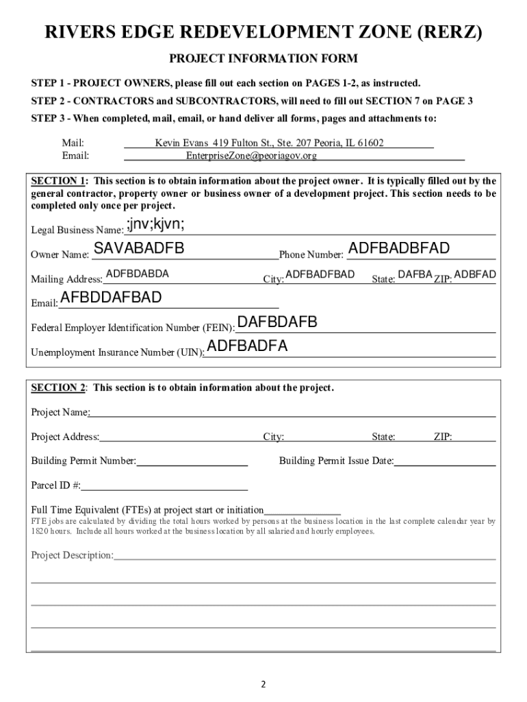 Fillable Online River Edge Redevelopment Zone Tax Assistance