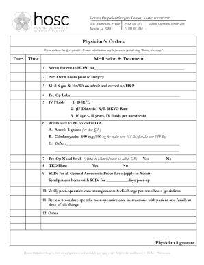 Fillable Online Surgery Medical Clearance Form - Fill Online, Printable ...