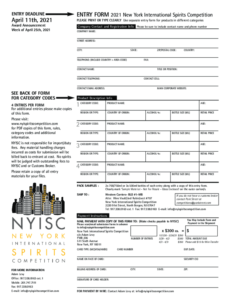 Fillable Online A Complete Look at the 2021 Award Season Schedule Fax