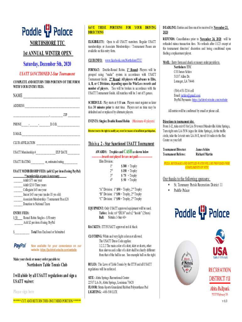 Fillable Online NTTC Entry Form Fax Email Print pdfFiller