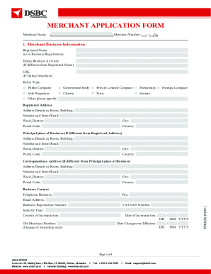 Fillable Online Online Payment Gateway Application Form for ...