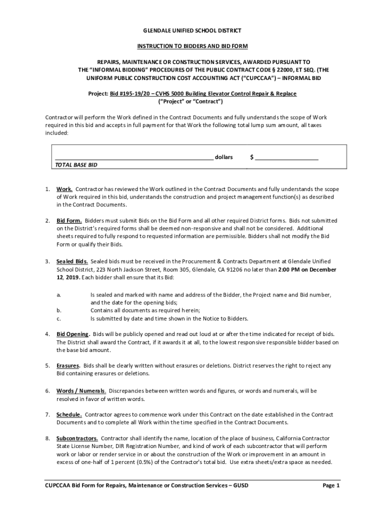 Fillable Online UNIFORM PUBLIC CONSTRUCTION COST ACCOUNTING ACT