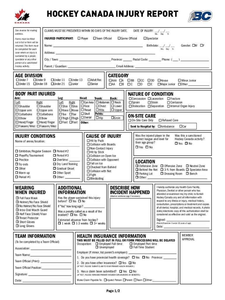 British Columbia Amateur Hockey - BC Hockey - Home Preview on Page 1