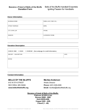 Fillable Online donation-form-template Fax Email Print - pdfFiller