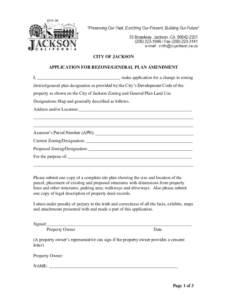 Fillable Online How to Rezone Property What You Need to Know Before