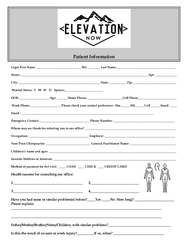 Fillable Online PATIENT INFORMATION Todays Date Brooks Eye Fax Email