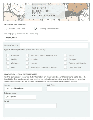 Form preview