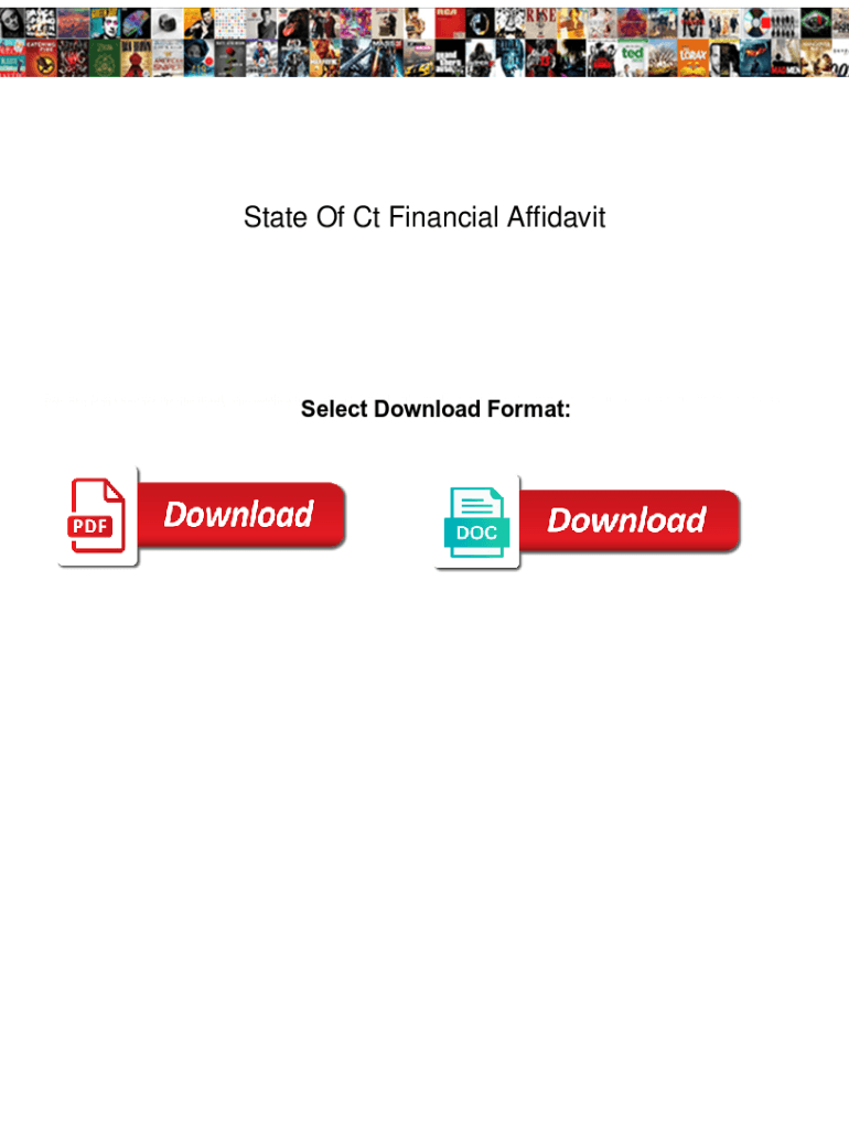 Fillable Online Financial Affidavit Ct - Fill Out and Sign Printable ...