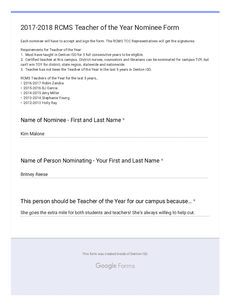 Form preview