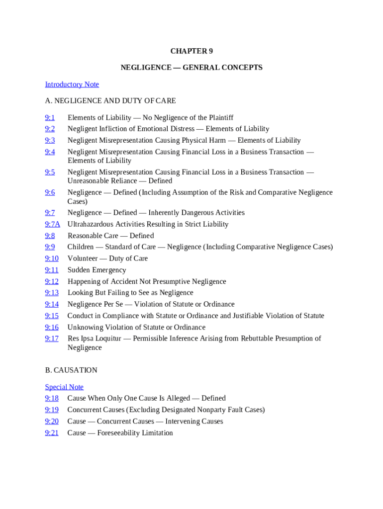 Negligence In Tort The 5 Elements Explained Simply Doc Template Pdffiller Negligence In Tort The 5 Elements Explained Simply Doc Template Pdffiller