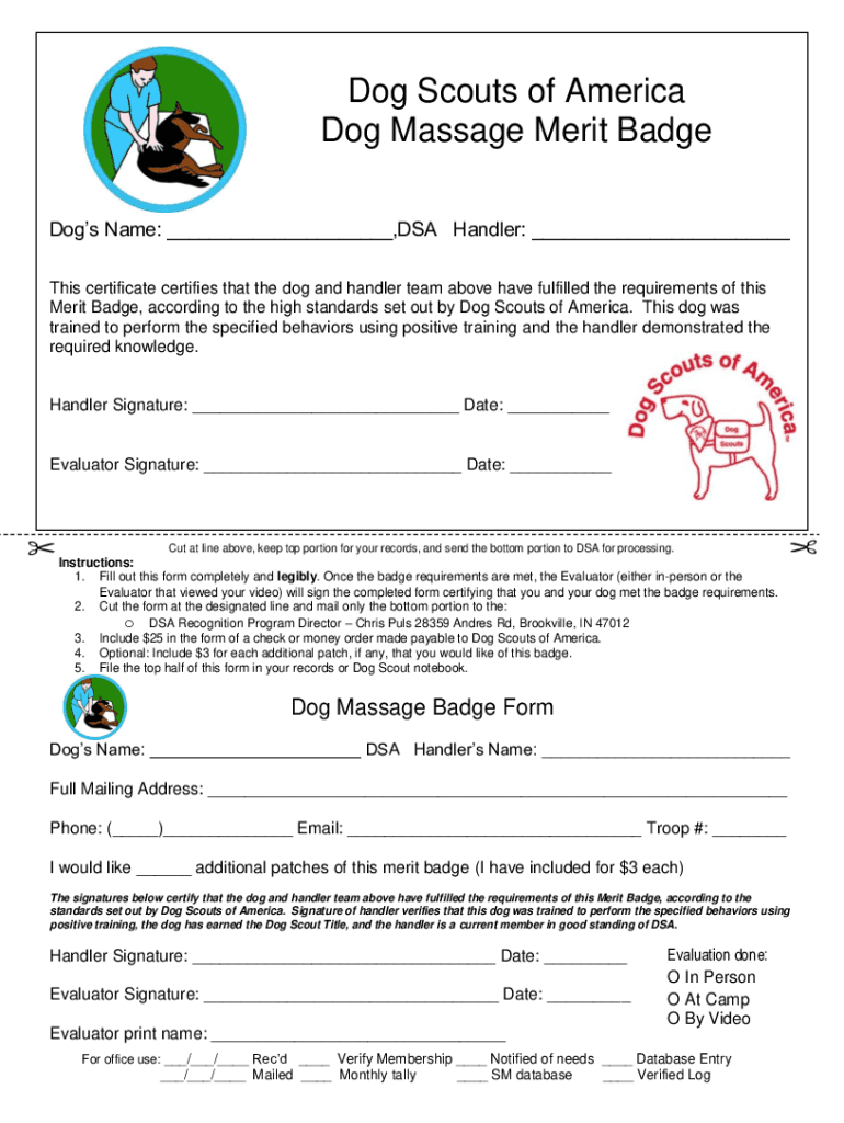 Fillable Online Dog Scout Camp Health Form Fax Email Print pdfFiller