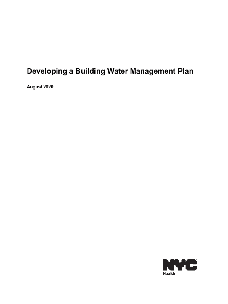 Fillable Online Water Management Program Template Fax Email Print