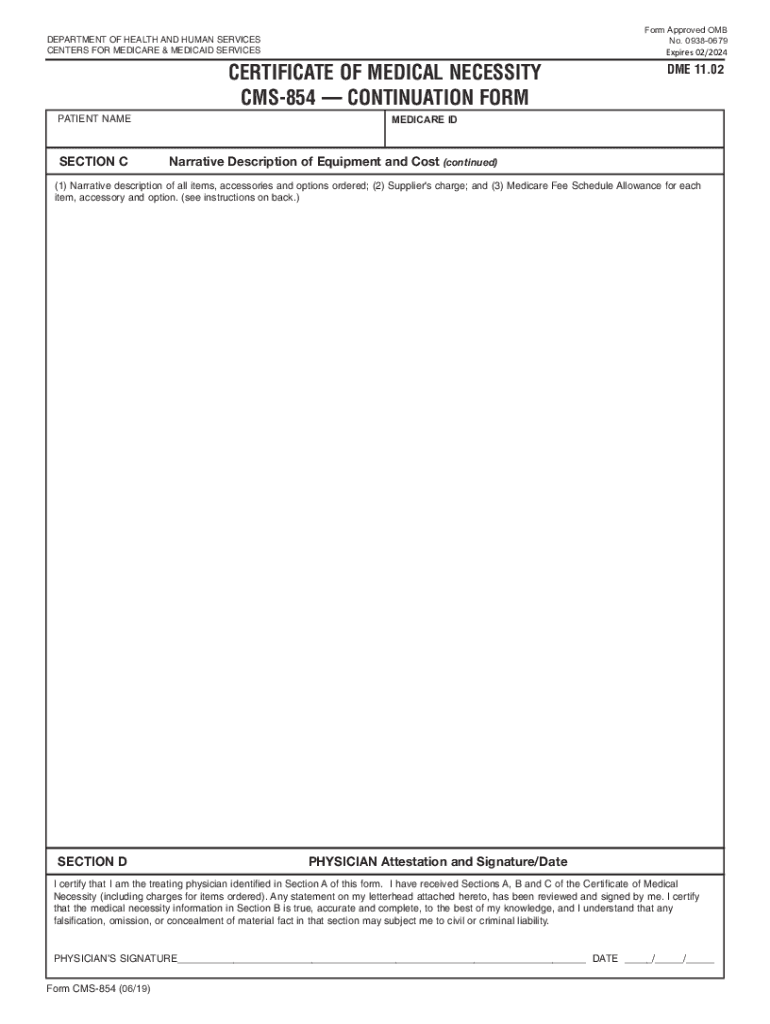 medicare medical necessity form Preview on Page 1