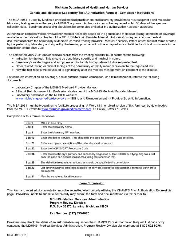 Fillable Online MDHHS Medicaid Provider Forms and Other Resources