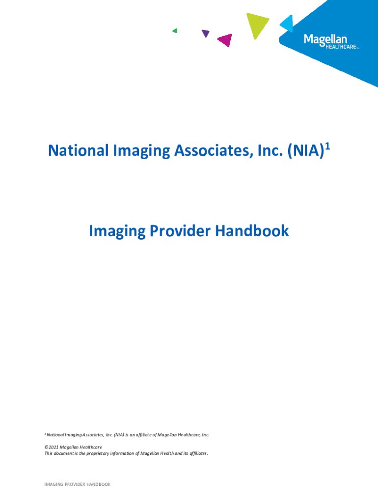 Fillable Online National Imaging Associates (NIA) Outpatient