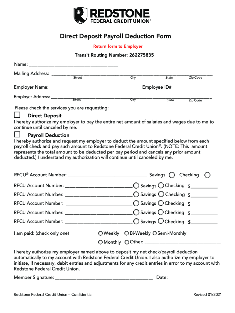 Direct Deposit Authorization Form - SHRM Preview on Page 1