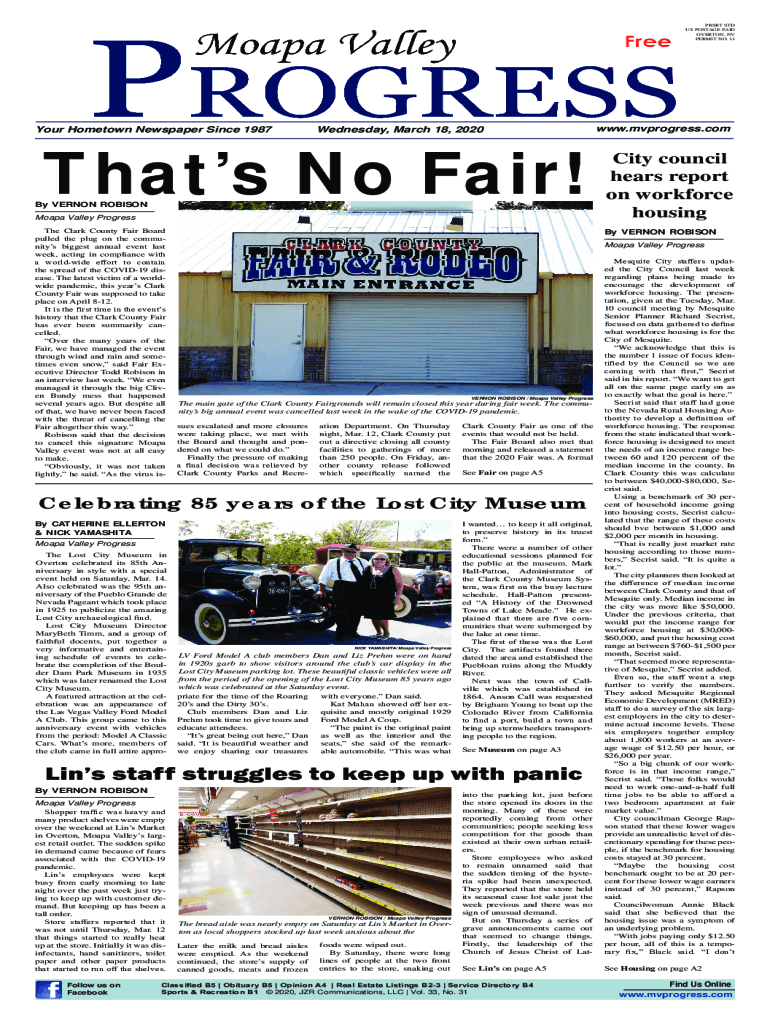 Fillable Online US Post Office 275 Moapa Valley Blvd Overton, NV Post