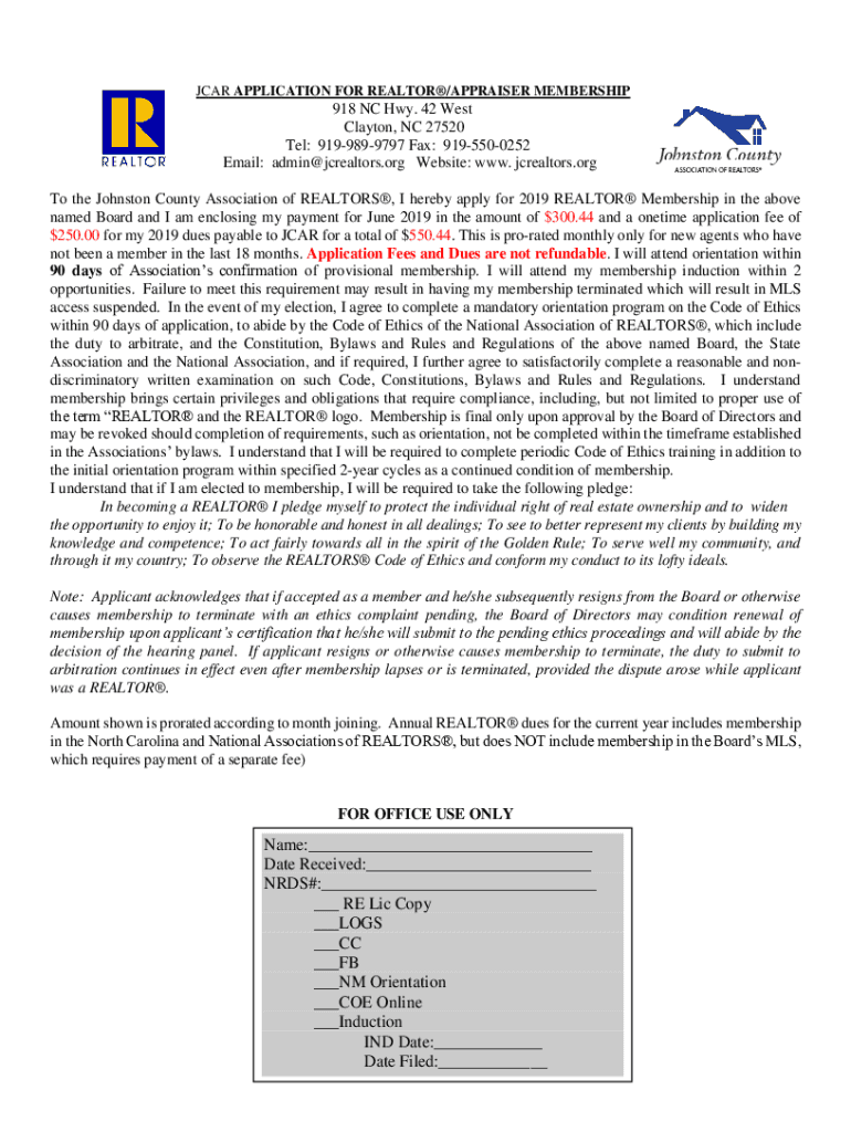 Fillable Online Johnston County, North Carolina Tax Administration Fax