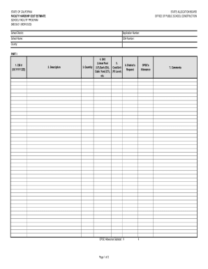 SAB 58-01 Cost Estimate Link opens a document This form is ...