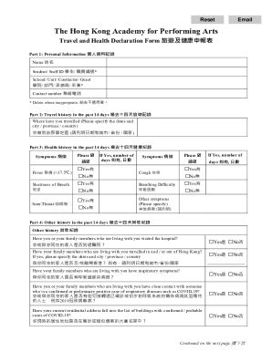 Hong Kong Health Declaration Form - Health Golds