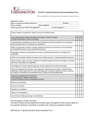 Sample Special Education Forms: RE-1