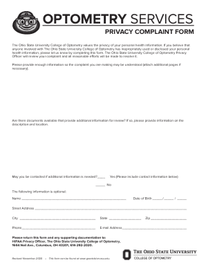 HIPAA Statement - Ohio State University Optometry Services